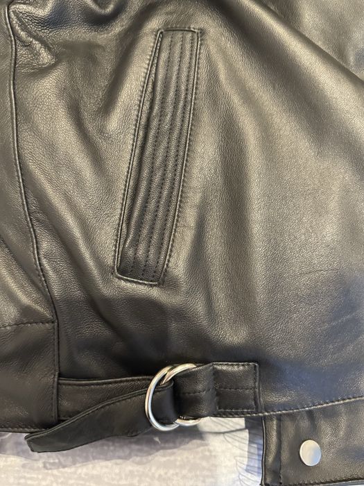 Зимова шкіряна чоловіча куртка