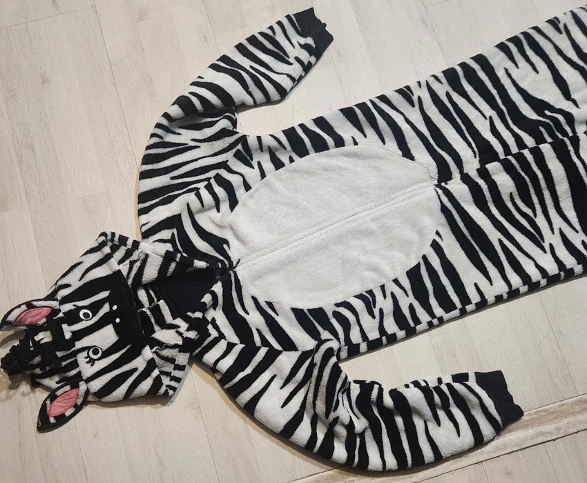 strój zebra zebry kombinezon przebranie 2529