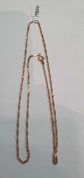 Łańcuszek złoty 14 k /585/ 3,26 g. 51 cm - Madej Gorlice Mickiewicza -