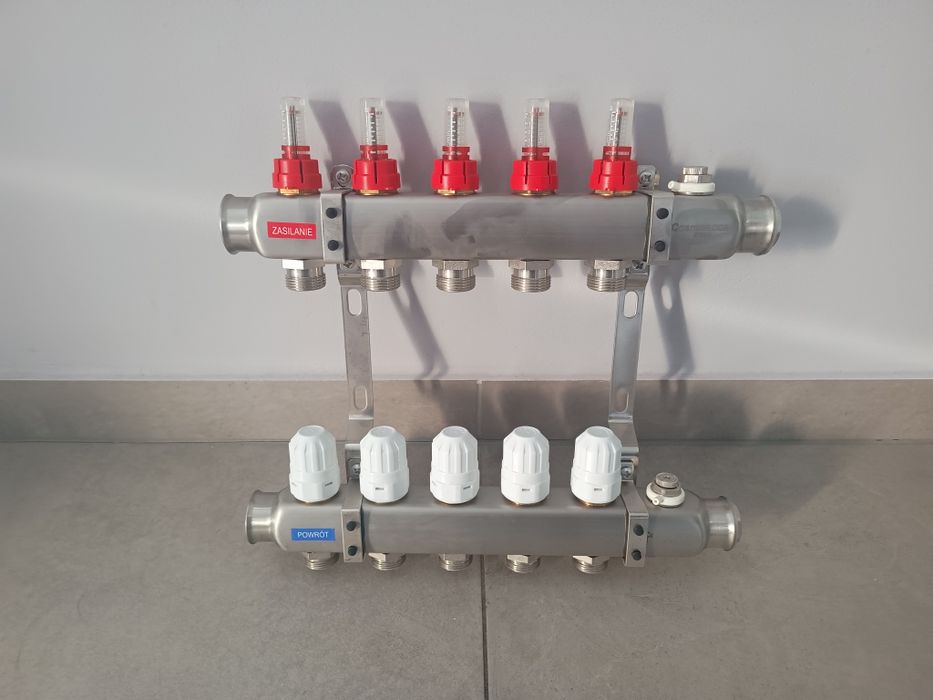 Rozdzielacz do podłogówki 5 sekcji