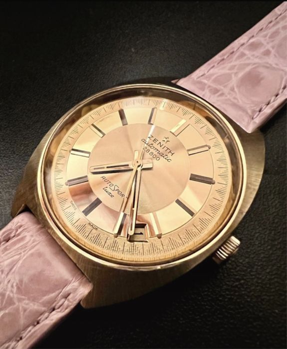 Relógio Zenith Automático Ouro Vintage Anos 70