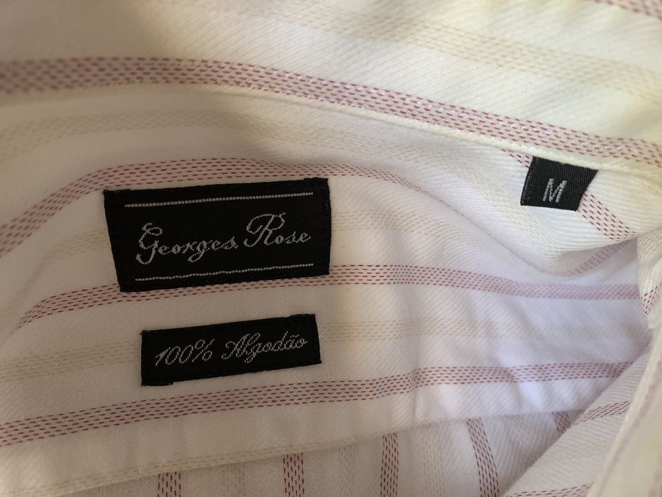 Camisa Georges Rose, tamanho M [medidas na descrição]