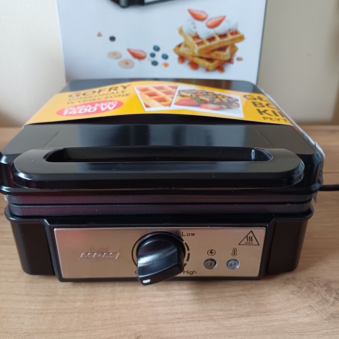 Gofrownica MPM mocna 1400 W nowa, gwarancja