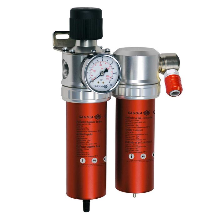 Sagola filtr do instalacji lakierniczej z manometrem 4220 PLUS 1/2" 0-12b (10750402)