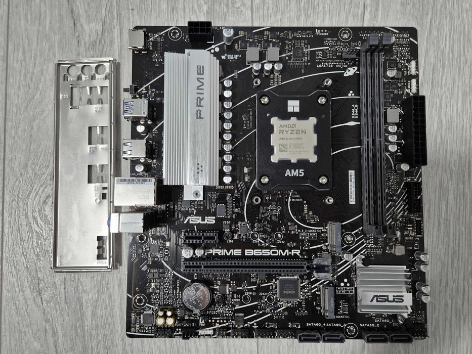 AM5 сет AMD Ryzen 5 7500F 5GHz + плата ASUS Prime B650+рамка. Trade-in