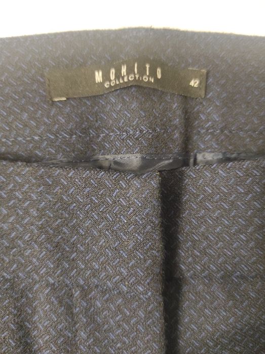 Spodnie eleganckie damskie granatowe roz 42
