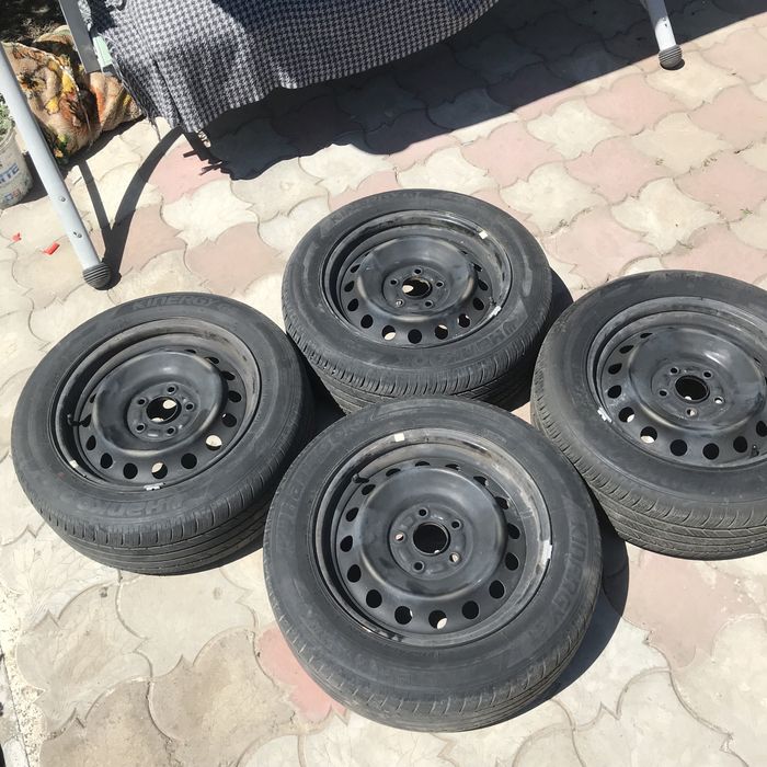 Диски+резина+ковпаки, комплект, отбалансовані, оригінал HONDA 17рік