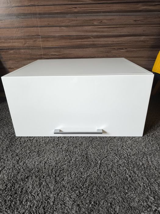 Elegancka Biała Szafka Kuchenna Wysoki Połysk