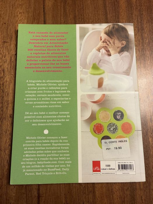 Livro de receitas Alimentacao natural para bebes