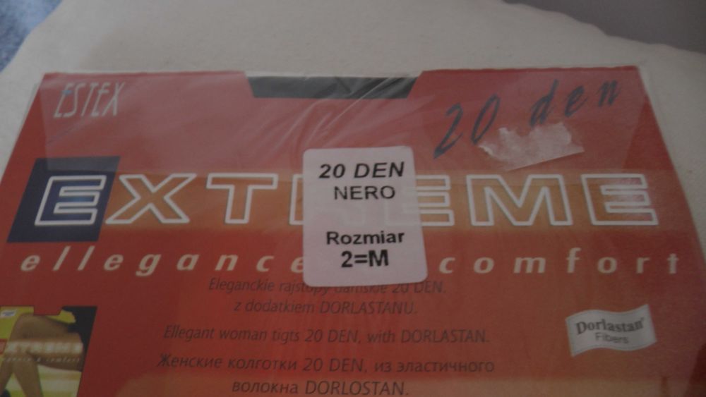 Rajstopy Estex Extreme 20 DEN k.czarny, rozm 2=M