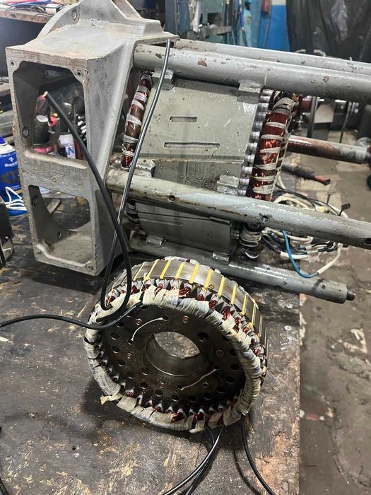 Ремонт, перемотка обмоток промислових генераторів до 1.2 МВт