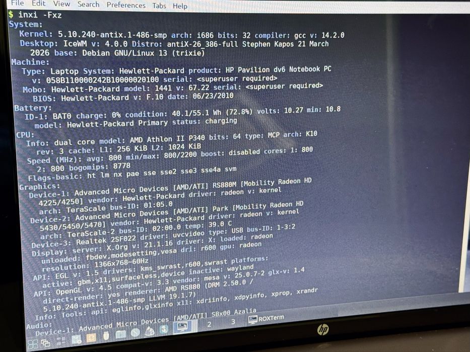 4x laptop dell fujitsu-siemens macbook hp
