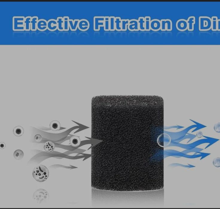 AQQA 4 x Фільтрувальні губки для акваріума