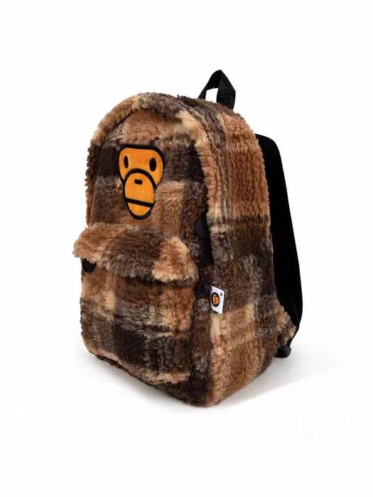 Bepe baby milo mini fur check рукзак