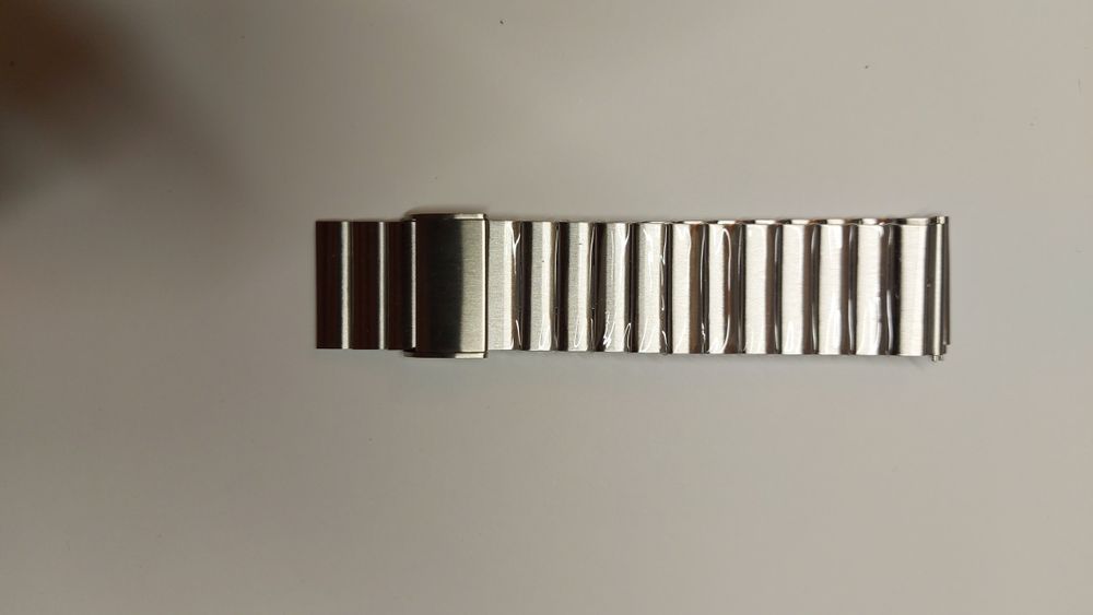 Nowa Bransoleta bransoletka do zegarka elegancka 22 mm stal nierdzewna