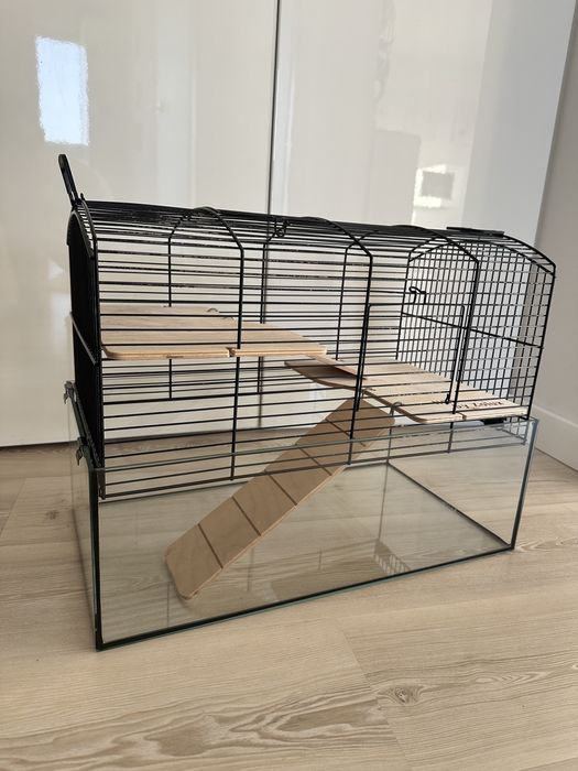 Klatka, akwarium dla chomika - 3 poziomy