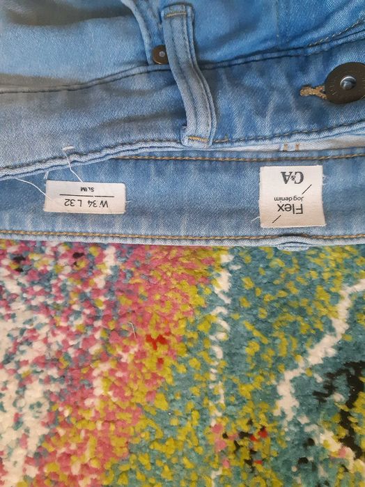 Spodnie jeansy c&a jasne w34 l32