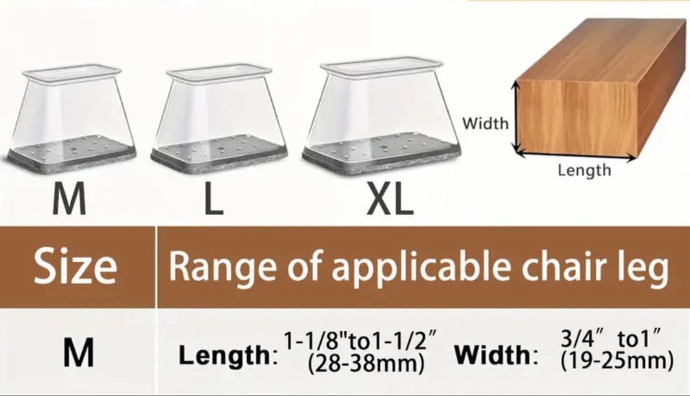 Защитные силиконовые накладки на ножки