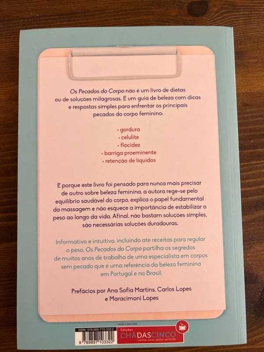 Livro Os pecados do corpo Novo Izabel de Paula