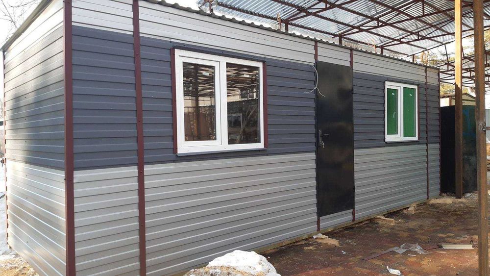 Вагончики дачные и строительные. Доставка кран-манипулятор