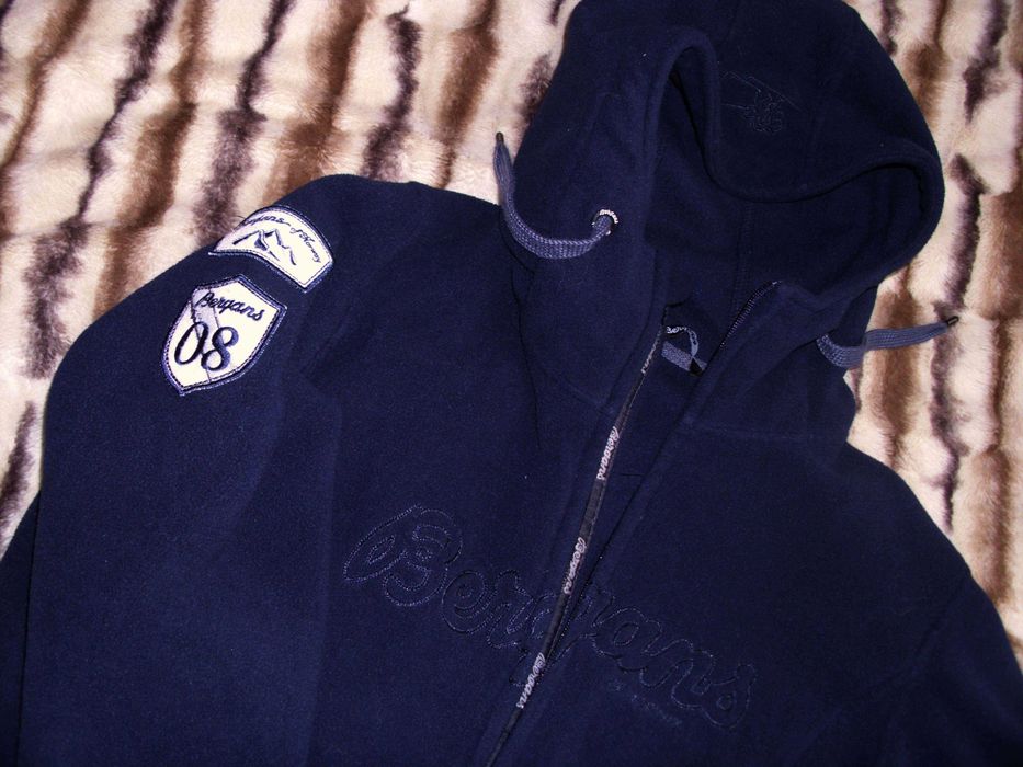 kurtka polarowa BERGANS Of Norway BRYGGEN męska L kaptur