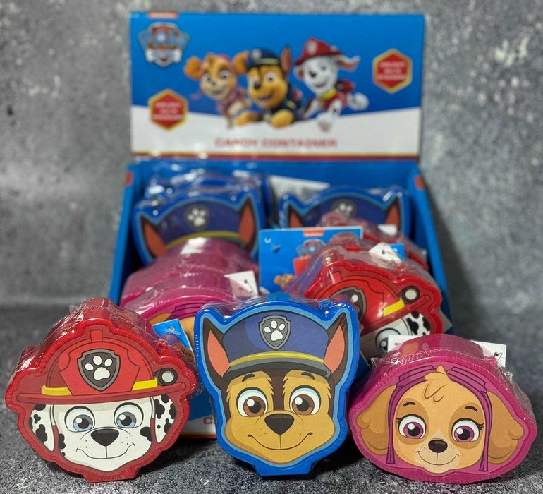 Контейнер з цукерками "Щенячий патруль" вагою 10 г