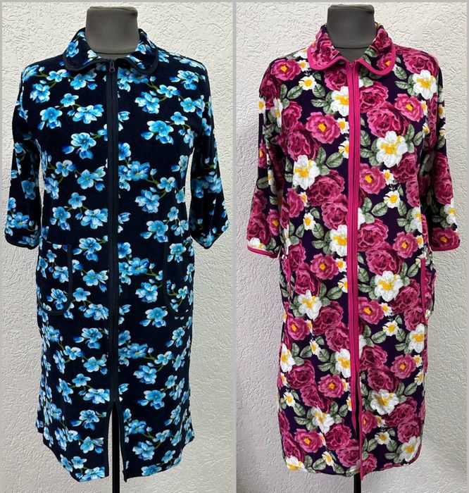 Великі розміри!! Жіночий велюровий халат