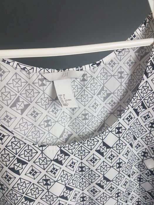 Koszulka na ramiączkach ze wzorem, H&M, 38