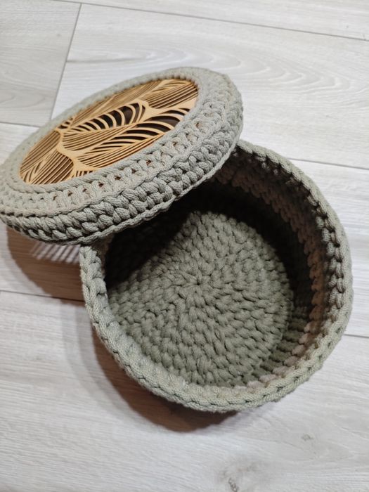 Koszyk z makramy