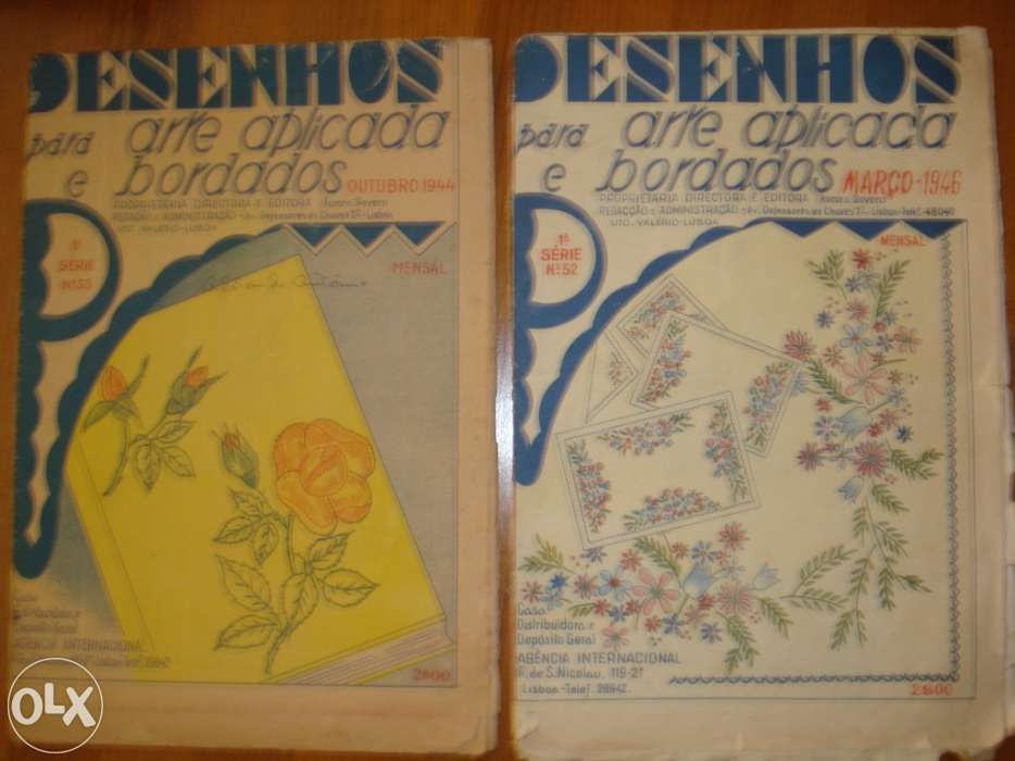 Desenhos para arte aplicada e bordados