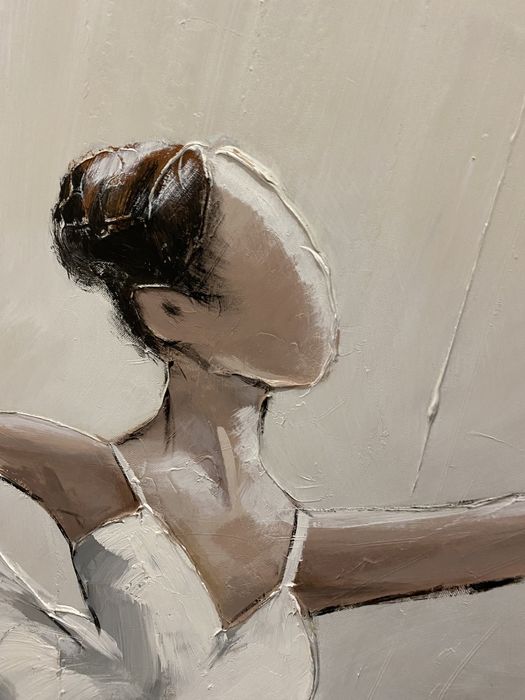 Tela Bailarina e flores