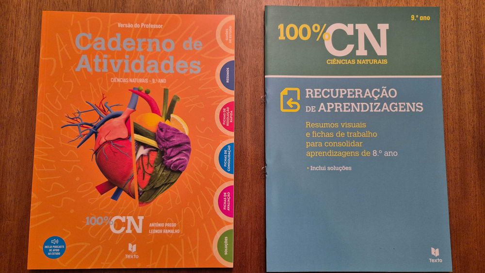 Vendo Dossier Professor e Manual 100% CN, CIÊNCIAS NATURAIS 9ºAno NOVO