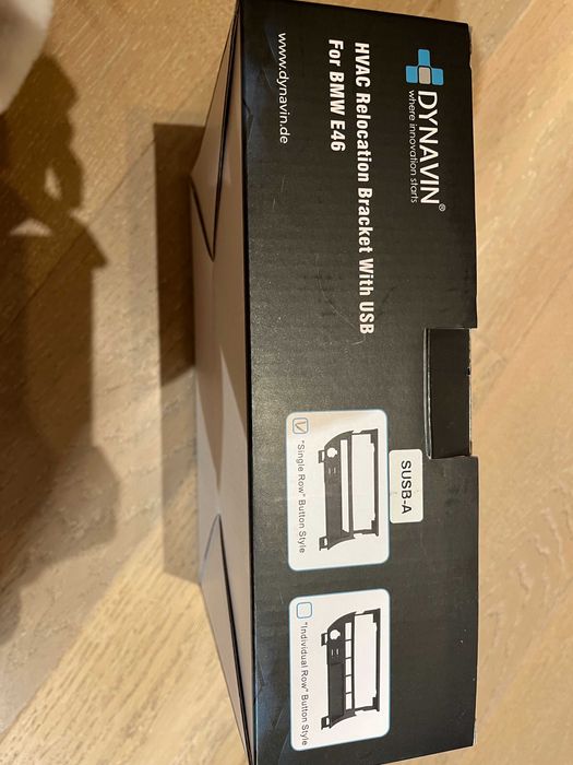 HVAC Relocation Bracket With USB For BMW E46