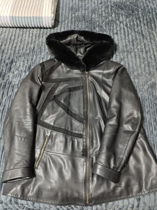 Продам куртку натуральна шкіра утеплена розмір 52/56