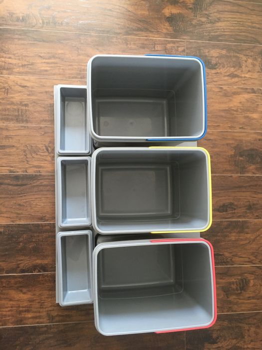 Segregator sorter na smieci recykling 3 kosze wklad do szuflady
