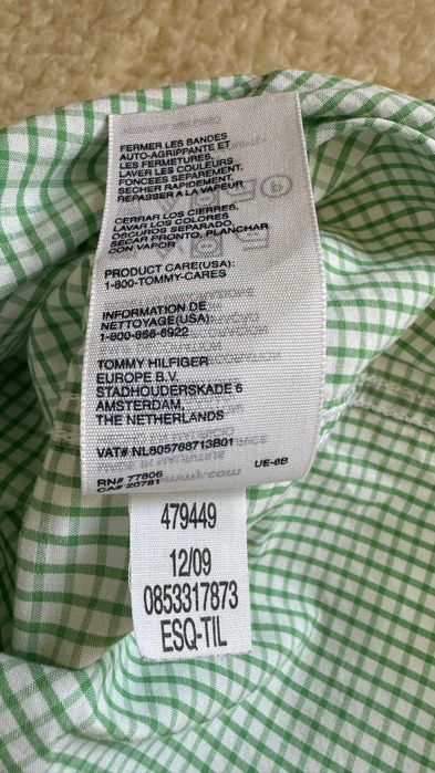 Koszula męska, casualowa, letnia, Tommy Hilfiger L.- igła