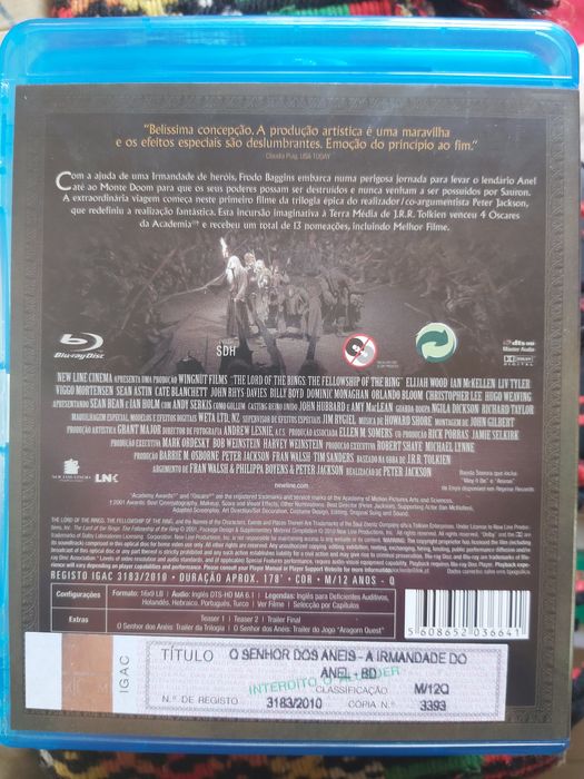 Trilogia Senhor Dos Aneis Bluray Edição Nacional