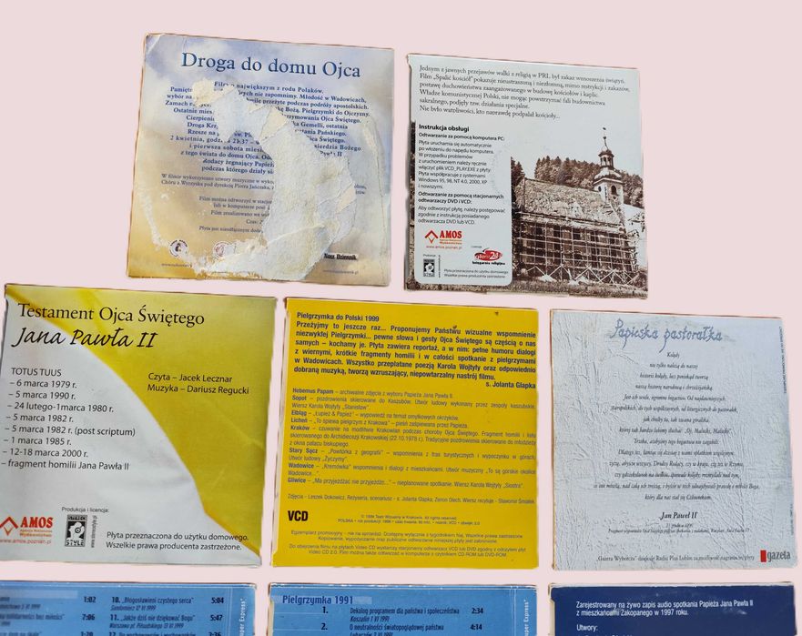 Filmy DVD CD VCD Zestaw Jan Paweł II Drugi Filmy Dokumentalne Muzyka