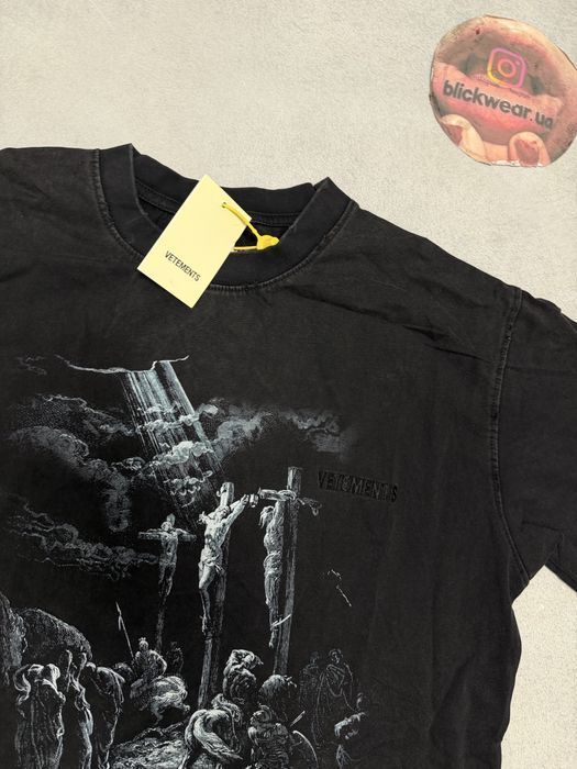 футболка Vetements cross 2026 tee S M L balenciaga rick owens project gr acne studios