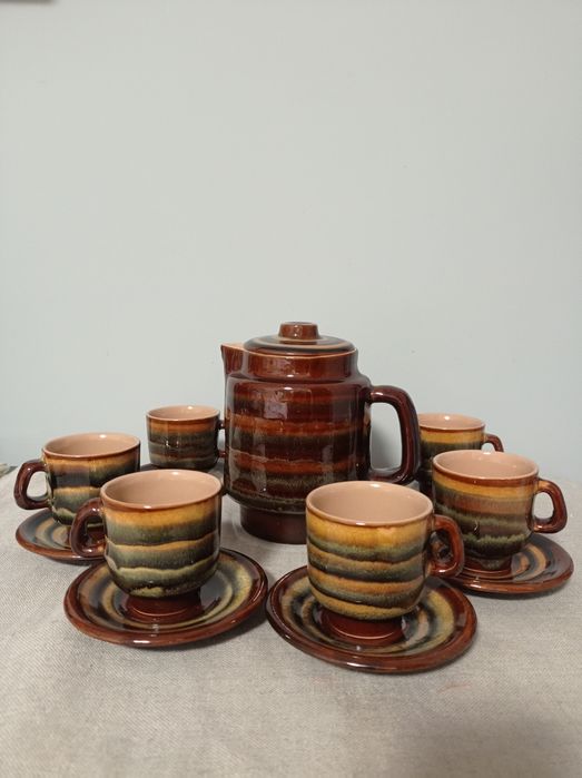 Сервиз обливная керамика