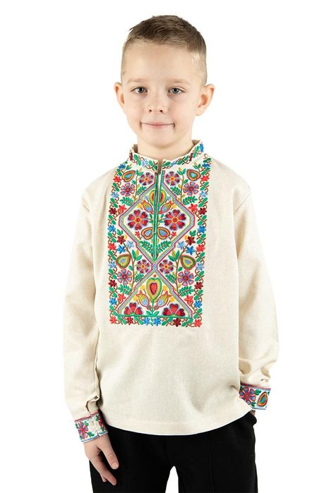 Лляні вишиванки для хлопчиків та підлітків