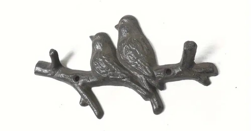 Cabide em Ferro Pássaros