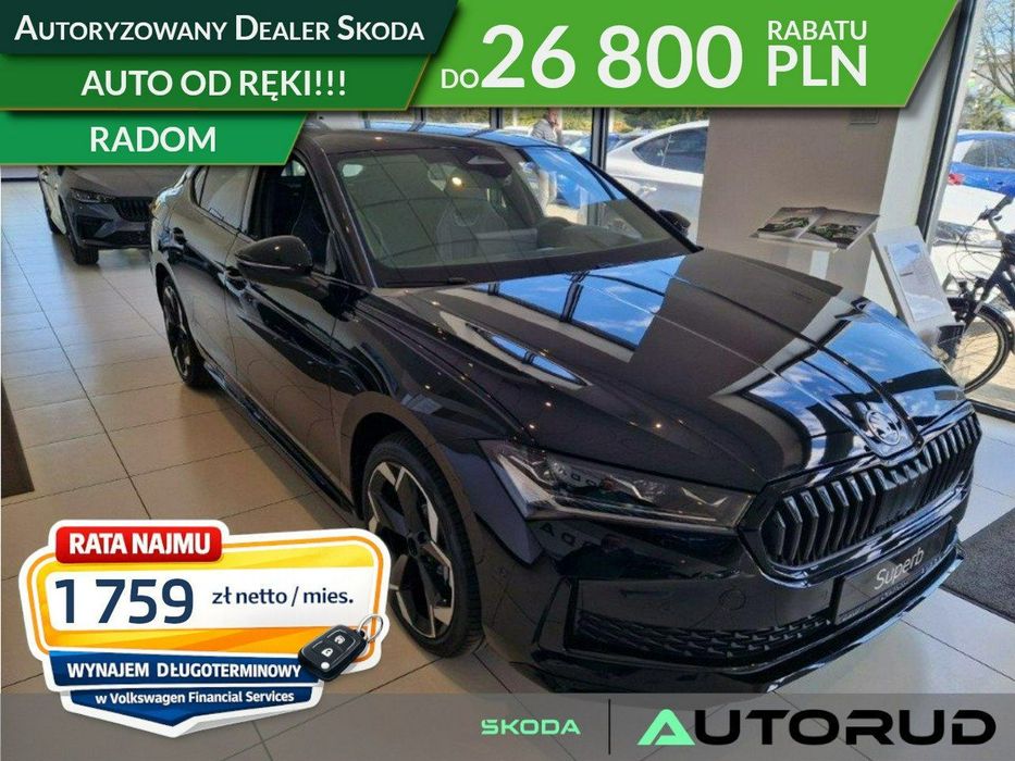 Skoda Superb Sportline 2.0TDI 193KM automat DSG 4x4 Pakiet Assisted Drive Plus Clim