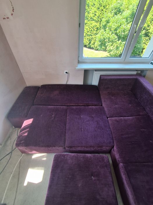 Rogówka sofa z pufą