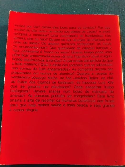Livro “A Saúde e Os Frutos”