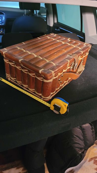 Kuferek pudełko z bambusa duży