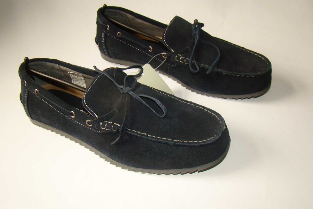 Mokasyny męskie Skóra Men's Boat Shoes na jacht r. 43, 44