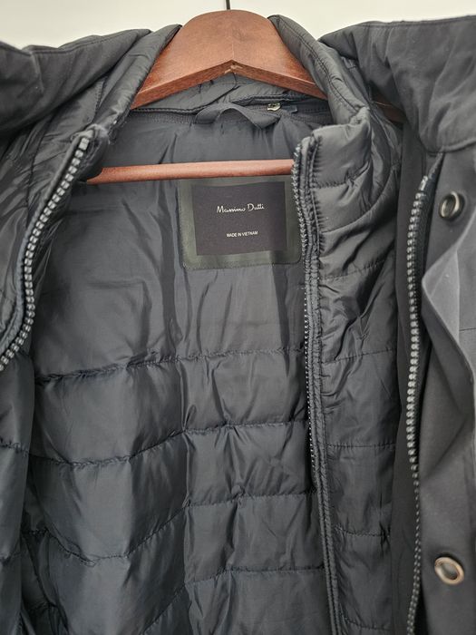 Casaco Massimo Dutti Homem — Impermeável e Forrado, Azul Escuro, M/L