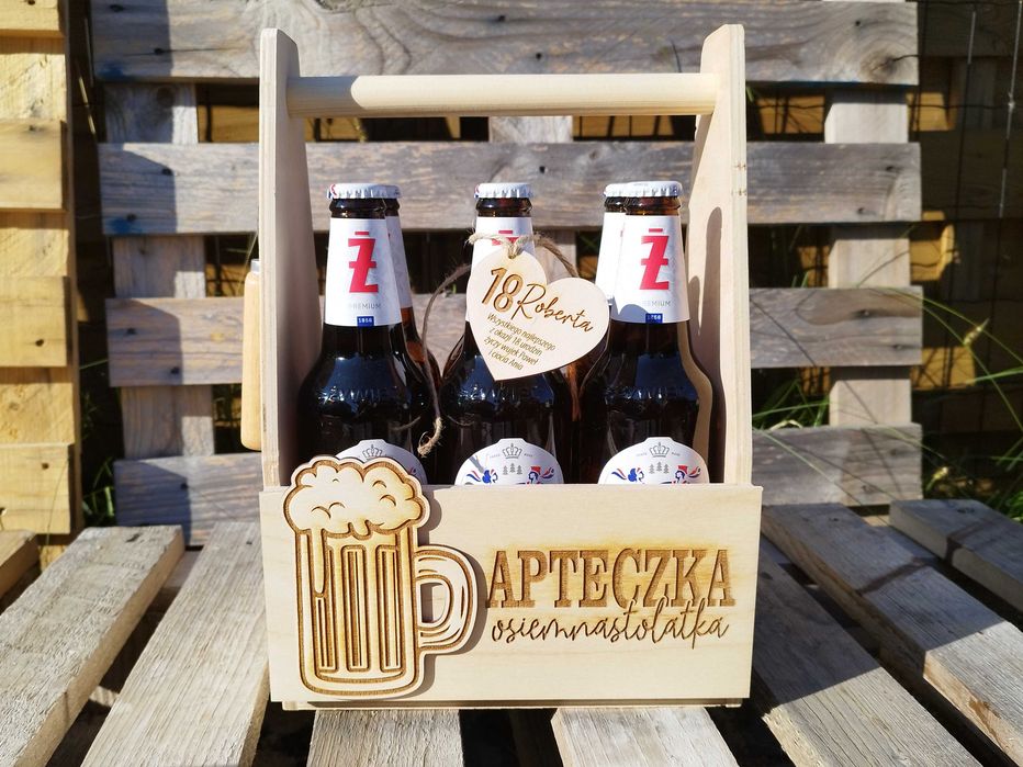 Skrzynka na Piwo Podziękowanie dla świadka Ślub Wesele