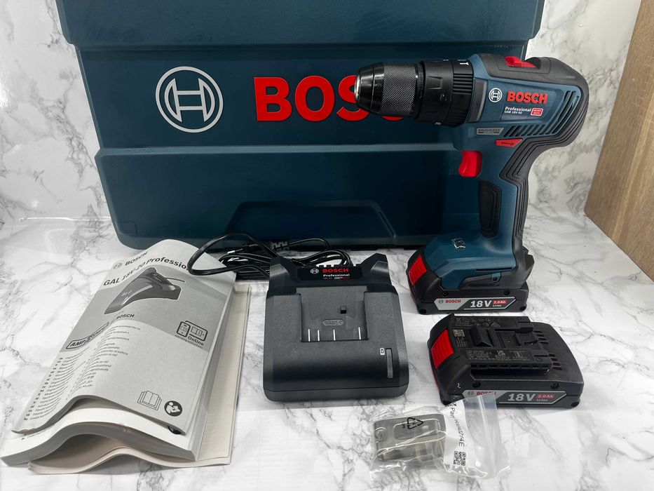 Wkrętarka z udarem BOSCH GSB 18V-50 2x2,0Ah + walizka |NOWA|